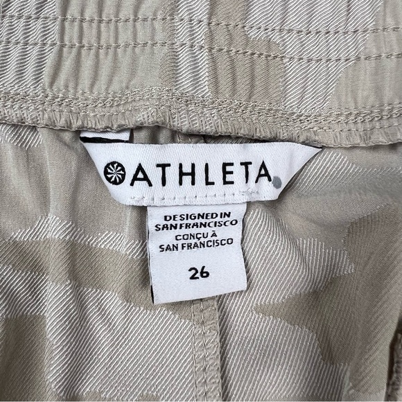 Athleta Brooklyn Textured Camo Jogger Pants Grey/Beige - Size 26 - Picture 5 of 16